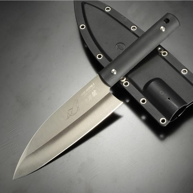 Gサカイ サビナイフ4 出刃包丁 シャチ ブラック[gs15296] 世界の
