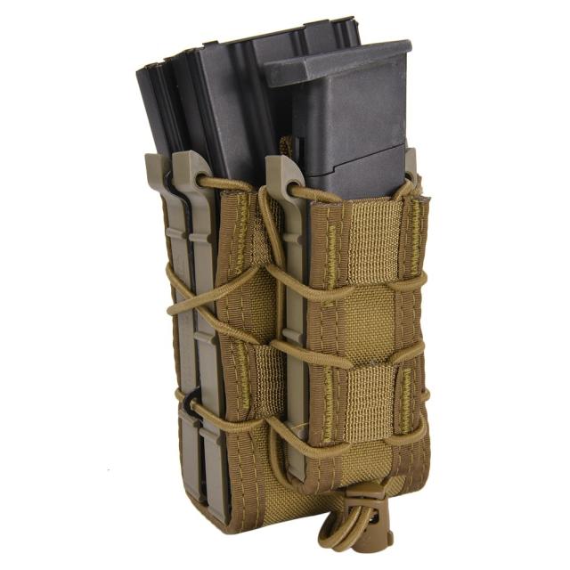 High Speed Gear ライフル&amp;拳銃用マグポーチ TACO X2RP シングル M4/AK/7.62mm/9mm/45口径 112RP0 [ コヨーテブラウン ][hsg112rp0cb]