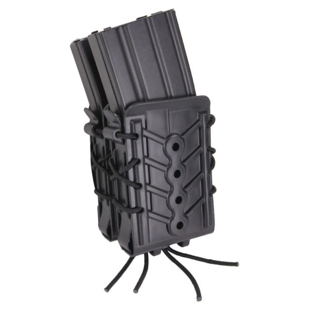 HSGI ライフルマガジンポーチ Poly TACO X2R ポリマー製 M4/AK/7.62mm 前後2連 162R00 [ ブラック ][hsg162r00bk]