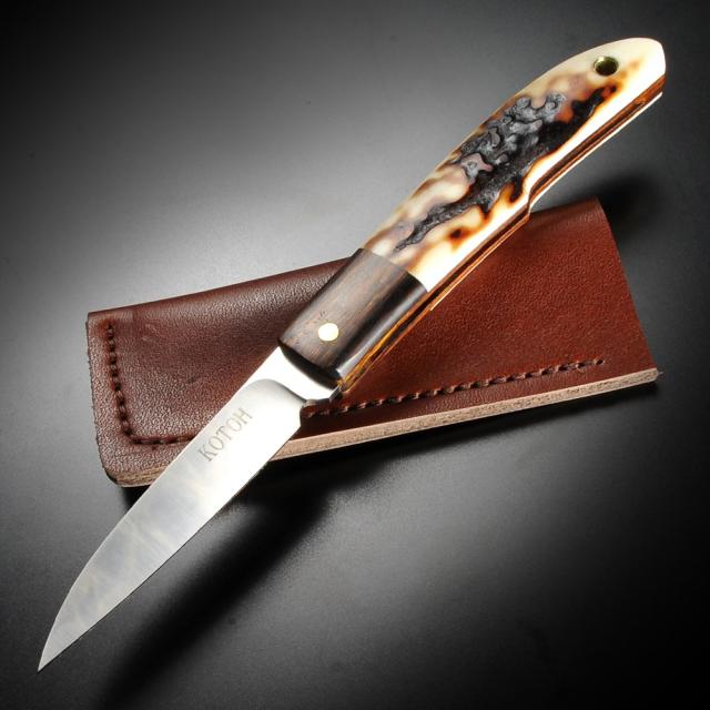 古藤好視 折りたたみ式 カスタムナイフ 鹿角 SF65C[kotoh422521]の通販は