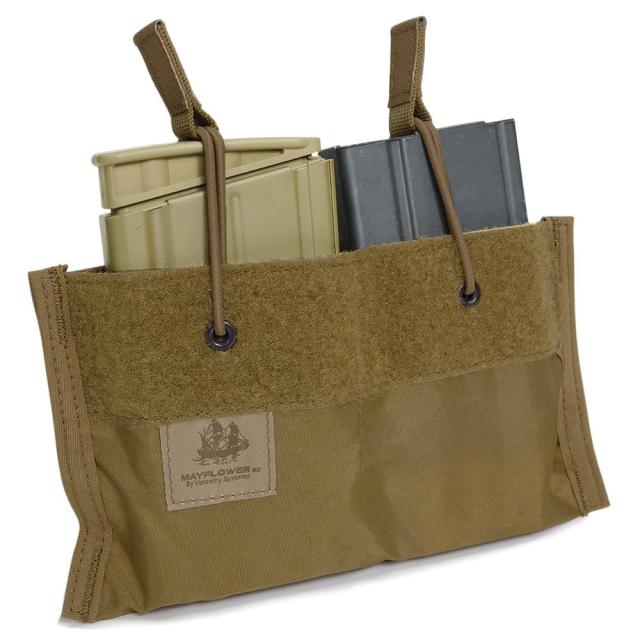 MAYFLOWER RC ダブルマガジンインサート 7.62×51弾マグ用 ベルクロ式 [ コヨーテブラウン ][mf762cb]