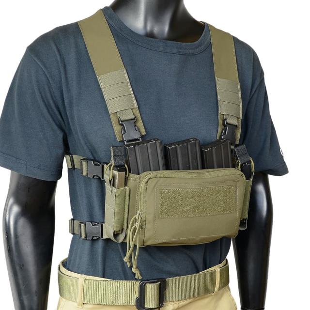 REPSGEAR チェストリグ D3CRM マガジンインサート付属 AR/SMG対応 PTVT03 [ レンジャーグリーン ][ptvt03rg]