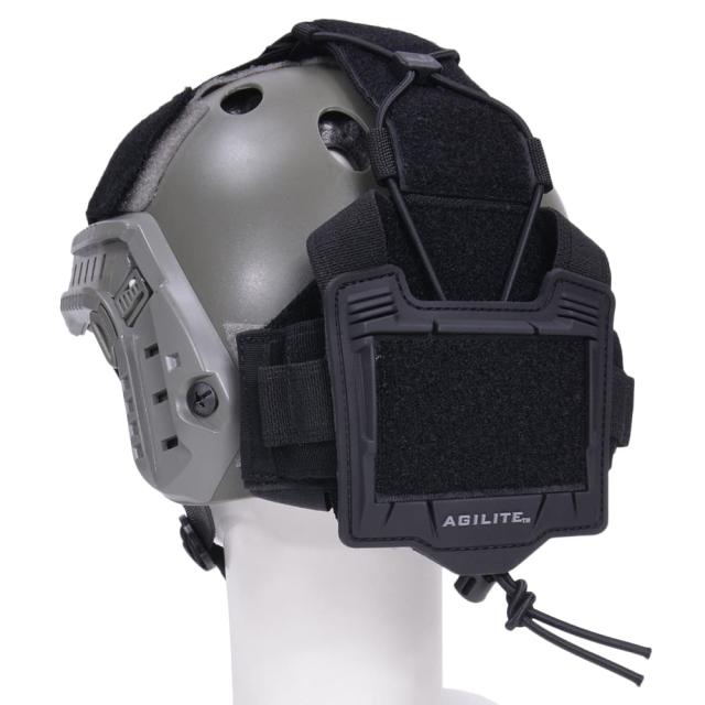 AGILITE ヘルメットアクセサリープラットフォーム BRIDGE ベルクロ付き  [ ブラック ][ra00792]の通販は