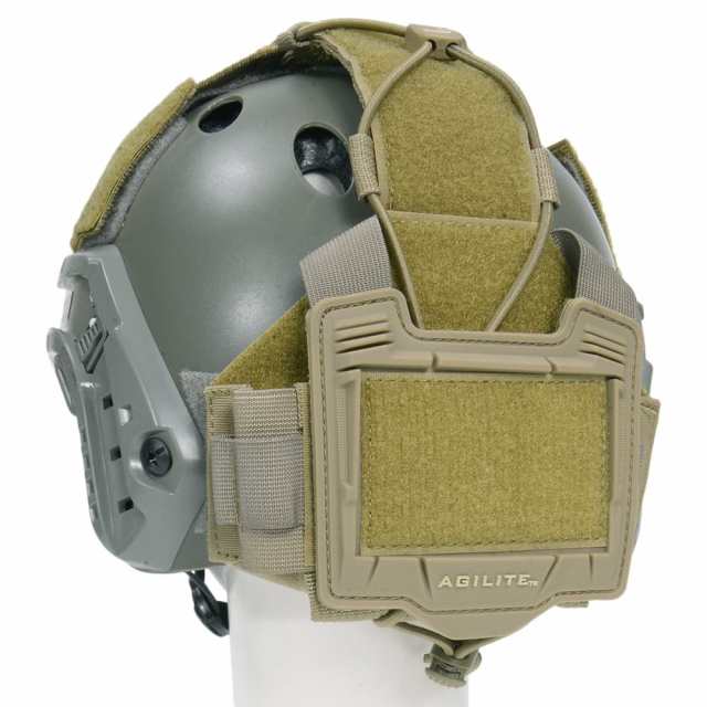 AGILITE ヘルメットアクセサリープラットフォーム BRIDGE ベルクロ付き  [ タン ][ra00793]の通販はヘルメット