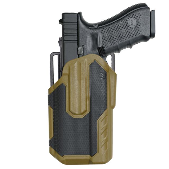 BLACKHAWK OMNIVORE マルチフィットホルスター X300 / X300U-A対応 [ ブラック&コヨーテタン / 左用 ][ra05532]の通販は 8,614円