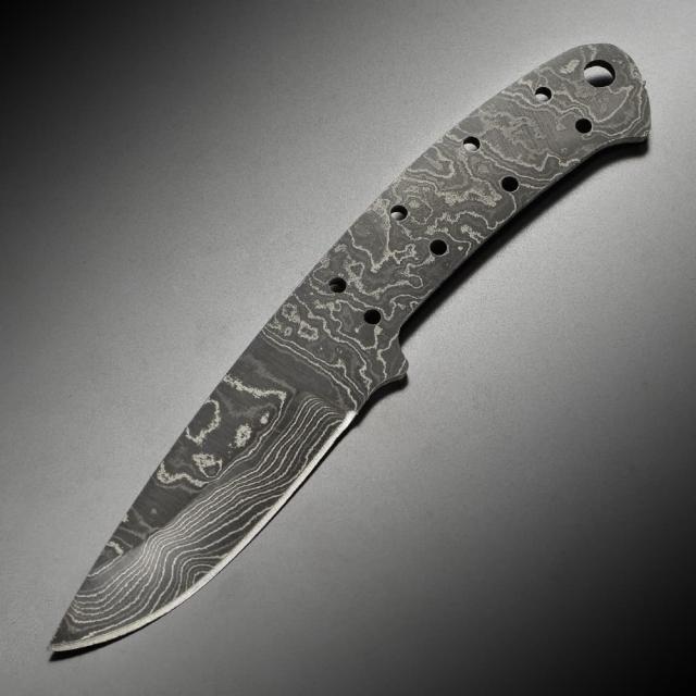 Alabama Damascus Steel ナイフブレード ダマスカス鋼 ドロップポイント 088[ra11310]