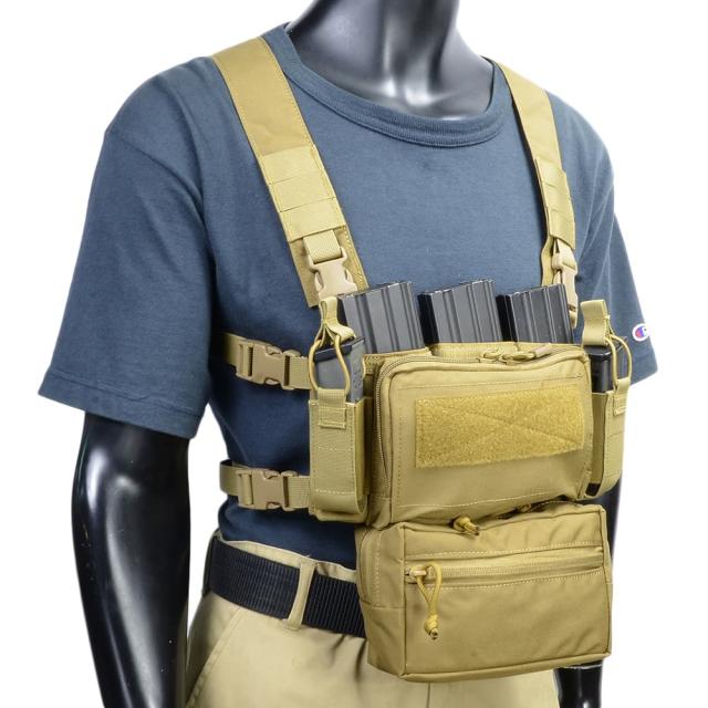 WoSporT チェストリグ D3CRM Tactical マルチファンクショナル TAN VE-62-T[ra12117]