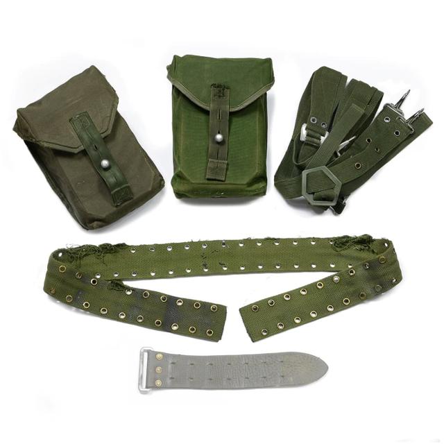 スウェーデン軍放出品 装備セット M304 キャンバス素材 OD [ 破損あり