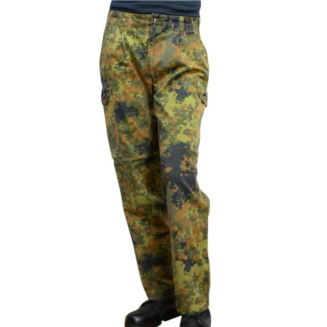 ドイツ軍放出品 コンバットパンツ 戦闘服 フレクター迷彩 小サイズ [ レギュラー/Sサイズ / 可 ][ra14636]