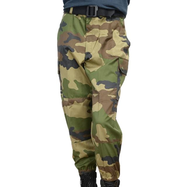 フランス軍放出品 コンバットパンツ CCE迷彩 中サイズ [ 84L / 可 ][ra14893]