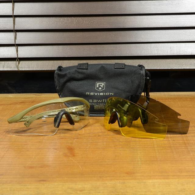 米軍放出品 REVISION シューティンググラス Sawfly MVD 防弾 タン