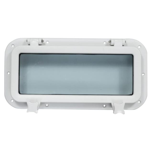 角窓 ハッチ 船窓 DIY ベンチレーションハッチ 強化ガラス 樹脂フレーム [ ホワイト ][ra16213]の通販はau PAY