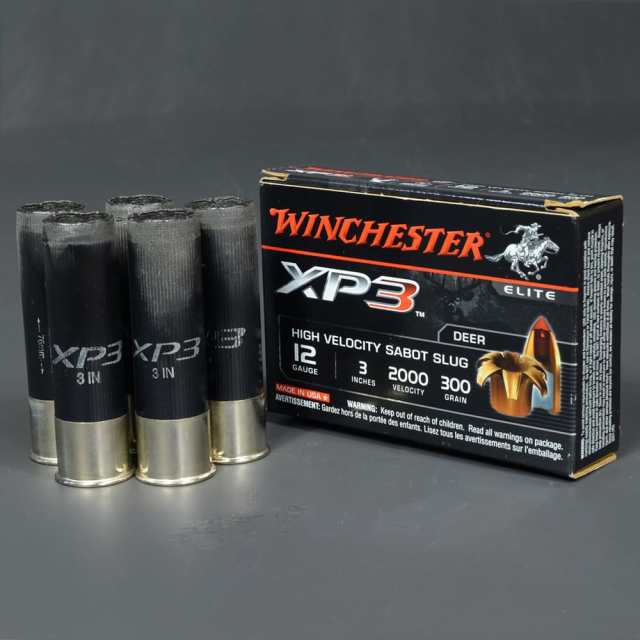 WINCHESTER 空薬きょう 12ゲージ XP3 サボット弾 5個セット 箱付き