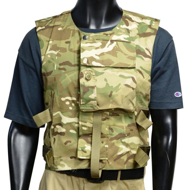 イギリス軍放出品 ボディアーマー 陸軍 ベルクロ式 MTP迷彩 [ 190/120 / 良い ][ra17198]