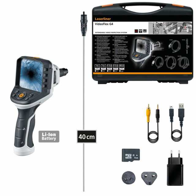 UMAREX Laserliner 工業用内視鏡 VideoFlex G4 Fix 40cmカメラロッド 082.248A[ra18563]の通販は