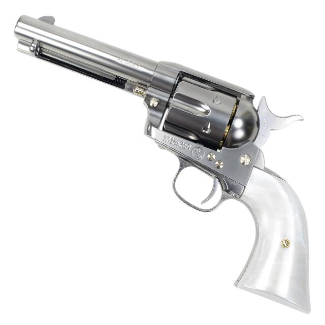 マルシン ガスガン コルト SAA45 シビリアン 4.75インチ シルバーABS パールプラグリップ 102504[ra19278]