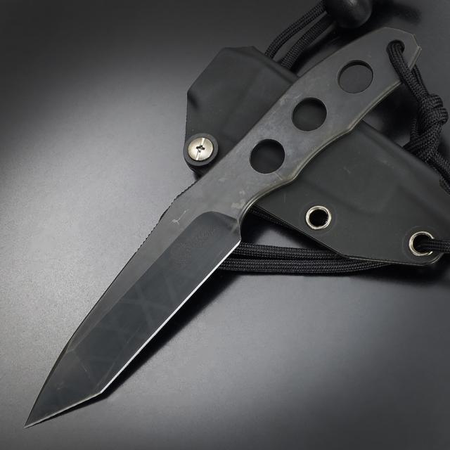 Makkari knives スケルトンナイフ 間狩純平作 ラプトルタントー 黒ブレード 樹脂製シース付き [ 黒ブレード / 黒 ][ra19396] 16,280円