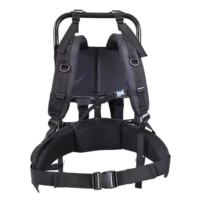 バッグパックフレーム 折りたたみ式 アルミ合金 耐荷重60kg [ ブラック ][ra19443]