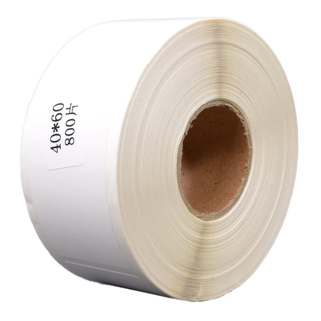 プレカット紙ラベル 40×60mm 800枚 TD-2130N・NSA用 RD-U06J1互換 [ 10巻セット ][rev65576set10]