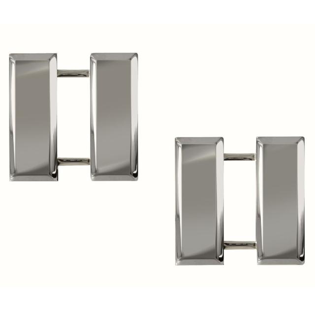 Rothco ピンバッジ 米軍階級章 大尉 2個セット [ シルバー ][ro1702]の