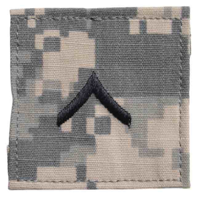 Rothco ミリタリーワッペン アメリカ軍 階級章 一等兵 ベルクロ Acuデジタルカモ Ro1763 の通販はau Pay マーケット レプズギア