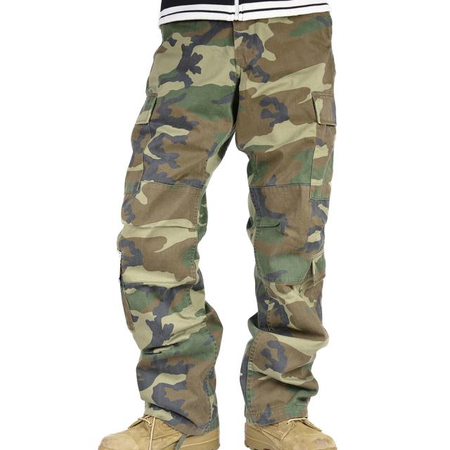 Rothco カーゴパンツ ビンテージ調 パラトルーパー 迷彩 [ ウッドランドカモ / Mサイズ ][ro2586m] 8,400円