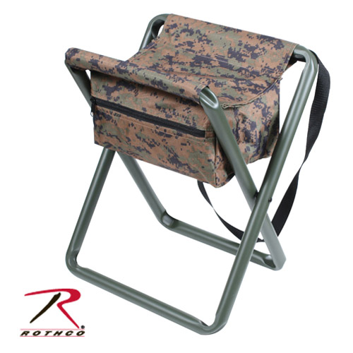 Rothco キャンプスツール ポーチ付き 迷彩 [ ウッドランドデジタル ][ro4556]