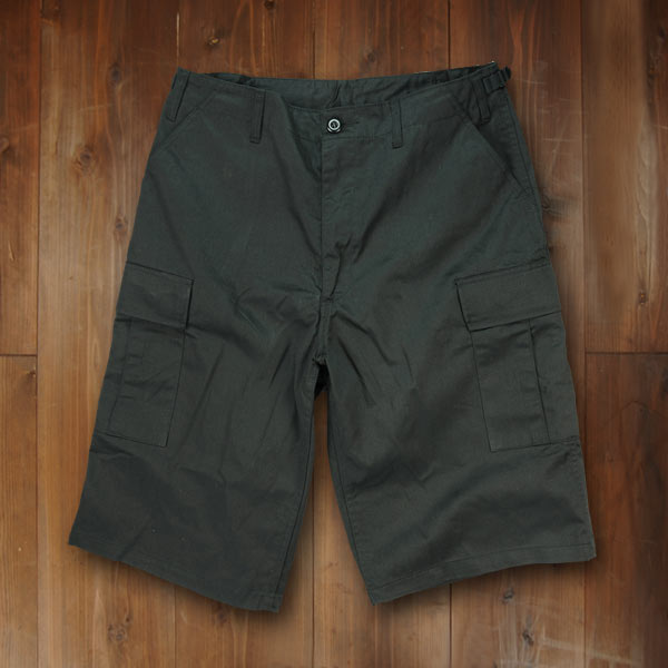 Rothco ハーフカーゴパンツ BDUショーツ ジッパー [ ブラック / Mサイズ ][ro7761m]の通販は