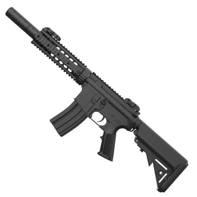 S&amp;T 電動ガン M4 CQB FF SD チャレンジャーライン G3AEG コルト刻印 [ 7インチ ][staeg397acbc]