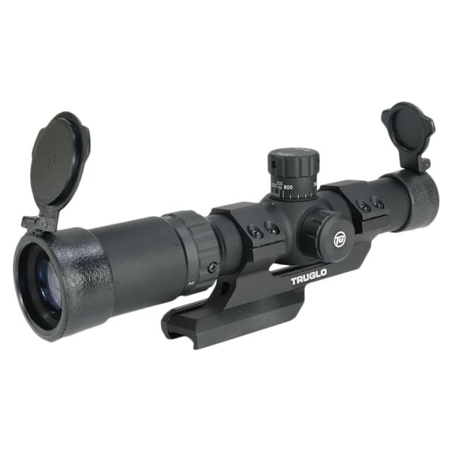 TRUGLO ライフルスコープ TRU-BRITE 30 トゥルーブライト 1-4×24mm ミルドットレティクル仕様 オフセットマウント付属 TG8514BT[tg8514bt]