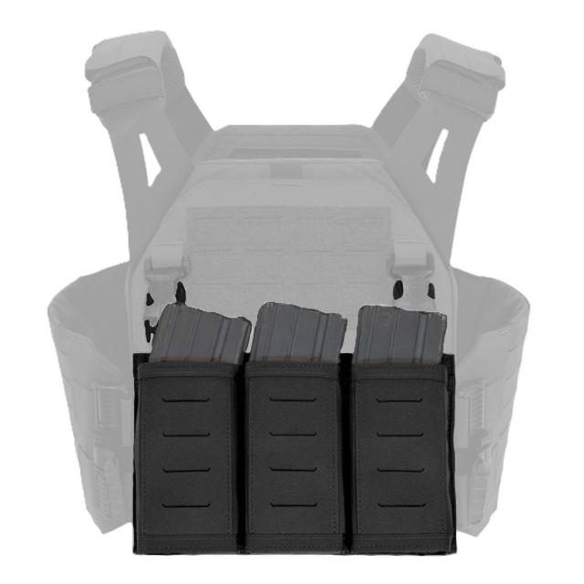 Warrior Assault Systems マグポーチパネル M4/AR15 スナップ W-LC-DFP-TSMP  [ ブラック ][wlcdfptsmpblk]