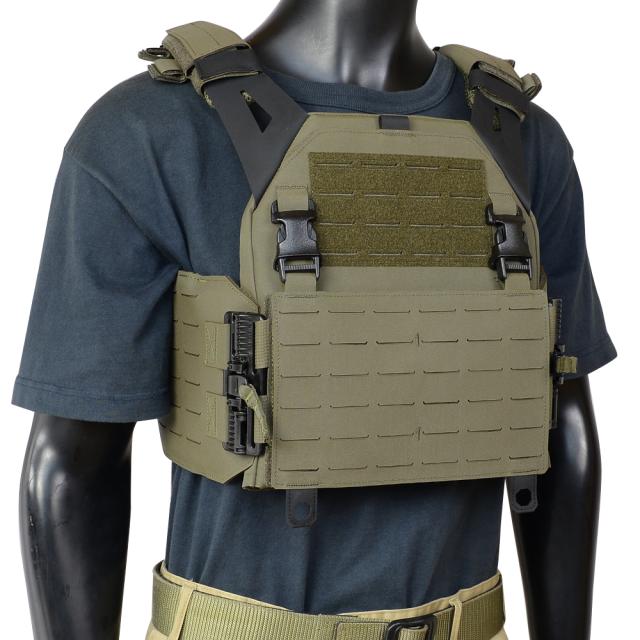 Warrior Assault Systems プレートキャリア LPC V1 レーザーカット W-LC-LPC-V1 ソリッドサイド [ レンジャーグリーン / Mサイズ ][wlclpcv1mrg]