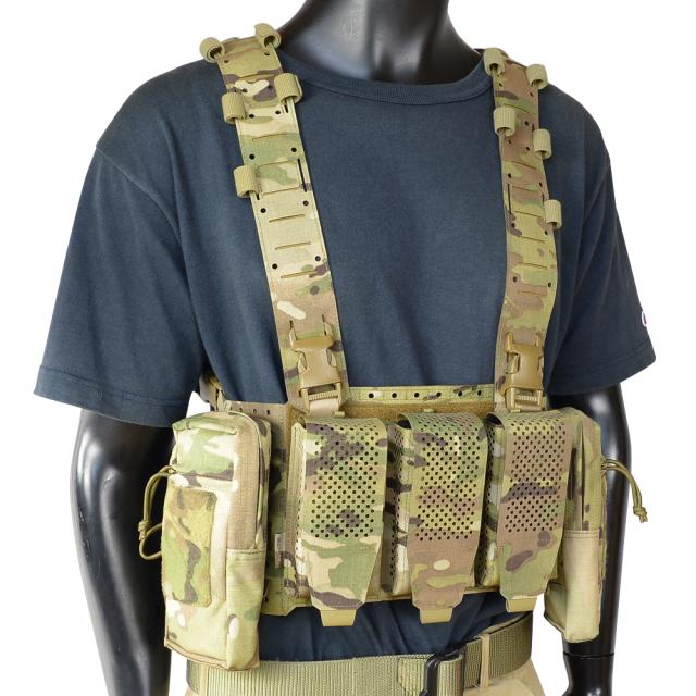 Warrior Assault Systems  チェストリグ MCR カメレオン 標準 5.56マガジン対応 W-LC-MCR-TAMP5 [ マルチカム / Xハーネス ][wlcmcrxtamp5m]
