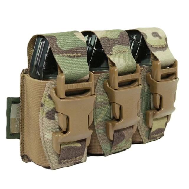 Warrior Assault Systems フラッシュバンポーチ 40mm 三個用 レーザーカット W-LC-T40-FBP [ マルチカム ][wlct40fbpmc]