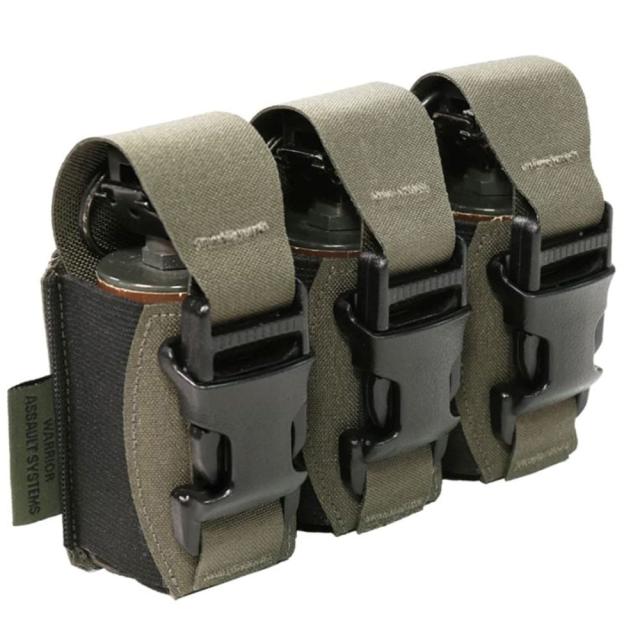 Warrior Assault Systems フラッシュバンポーチ 40mm 三個用 レーザーカット W-LC-T40-FBP [ レンジャーグリーン ][wlct40fbprg]