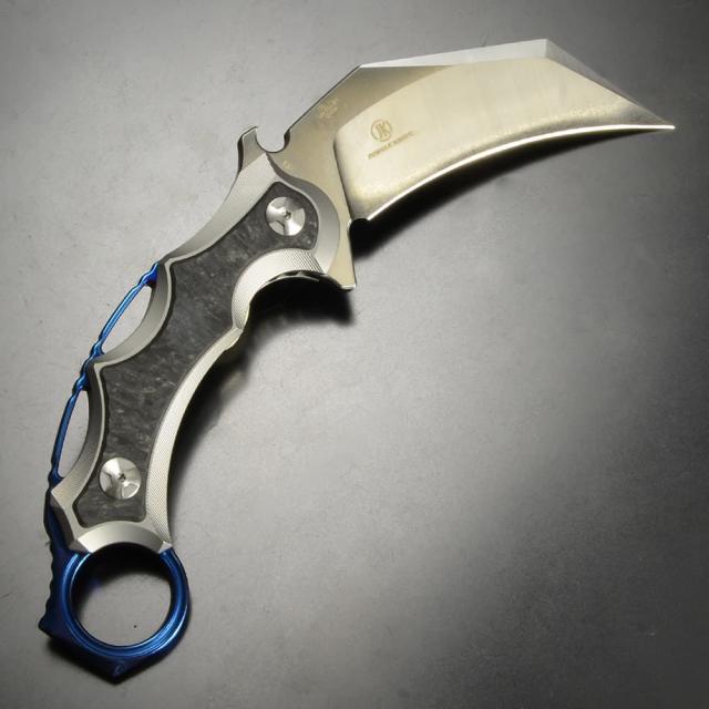 Defcon アウトドアナイフ JUNGLE KNIFE カランビット [ シルバー