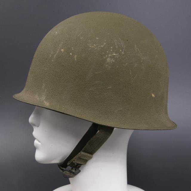 フランス軍放出品 M1951 スチールヘルメット 前期型 二層構造 並品 仏 