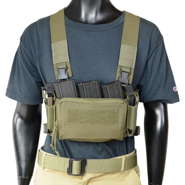 REPSGEAR チェストリグ D3CRM マガジンインサート付属 AR/SMG対応 PTVT03 [ レンジャーグリーン ][ptvt03rg]_1