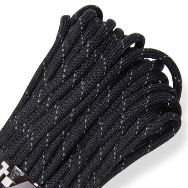 ATWOOD ROPE 反射材 550パラコード タイプ3 ブラック [ 30m ][r101black]の通販はau PAY マーケット -  レプズギア