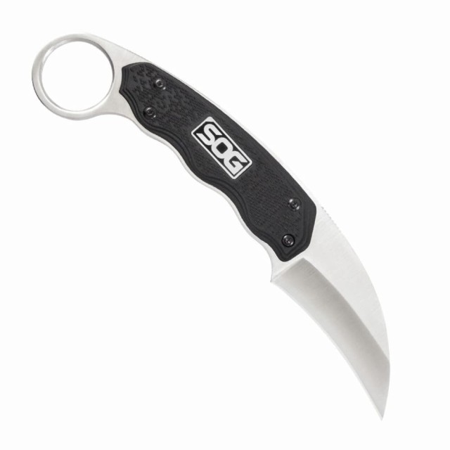 SOG カランビットナイフ GAMBIT ギャンビット 固定刃 シース付き