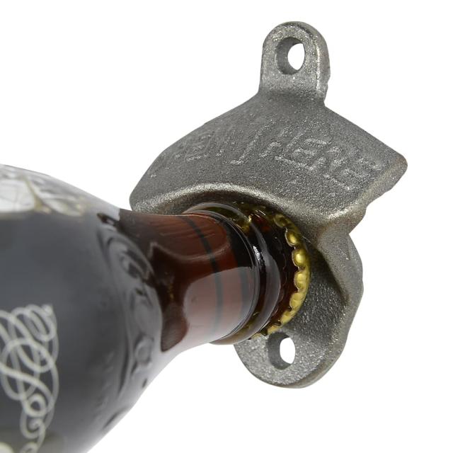 ボトルオープナー 壁付け型 アンティーク調 栓抜き [ 小 ][ra11592]の