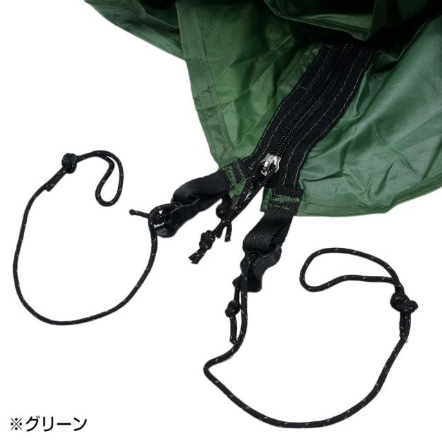 パップテント 軍幕 ポリエステル製 ペグ&固定用ロープ付き [ ブラウン