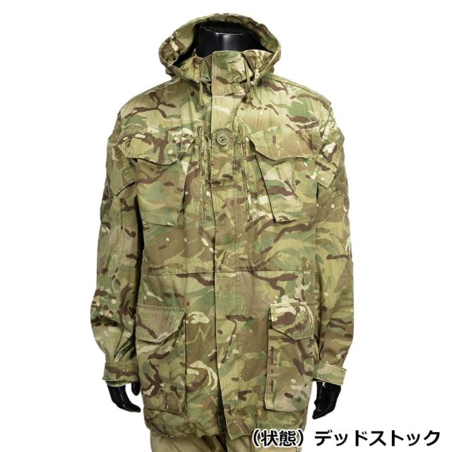 イギリス軍放出品 マウンテンパーカー 裏地メッシュなし 国旗パッチ付き MTPカモ 防風 防寒 スモック 大サイズ [ 180/104 / 良い ][ra15893]_1