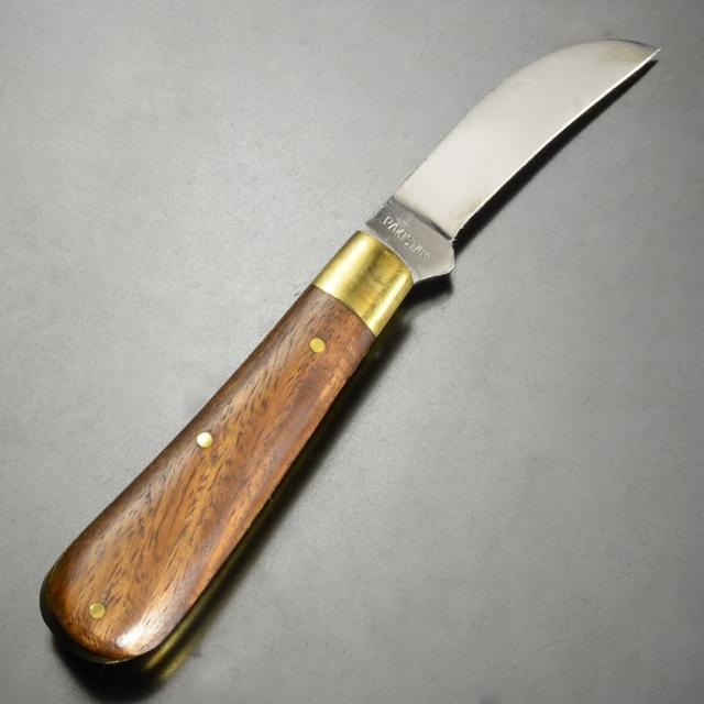ハンドメイド 折りたたみナイフ 木製ハンドル Sheep foot[ra18304]の