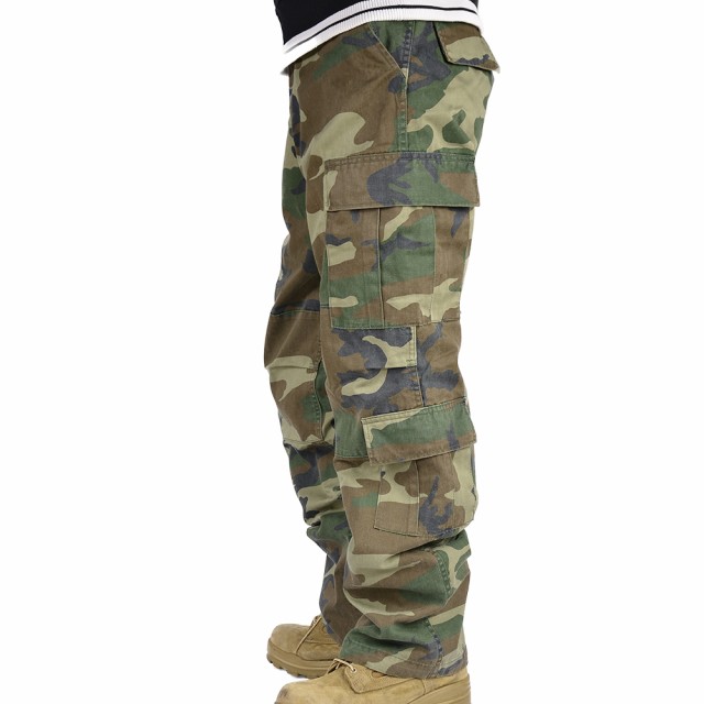 ロスコ ビンテージ加工 8ポケットカーゴWoodland CAMOカモXS 新品