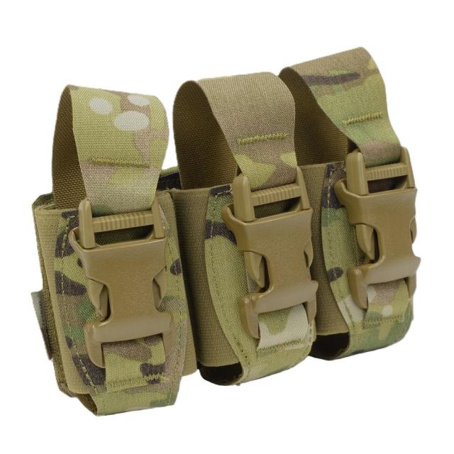 Warrior Assault Systems フラッシュバンポーチ 40mm 三個用 レーザーカット W-LC-T40-FBP [ マルチカム ][wlct40fbpmc]_1
