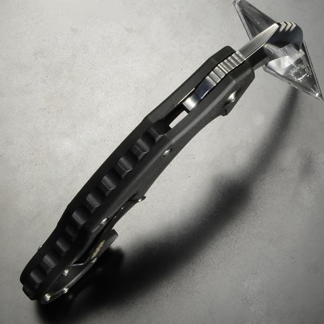 Brous Blades カランビットナイフ Enforcer 折りたたみ式 ライナーロック BRBM001 [ シルバー ][bbrbm001r]_2