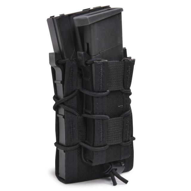 High Speed Gear ライフル&amp;拳銃用マグポーチ TACO LT ダブルデッカー M4/AK/7.62mm/9mm/45口径 軽量 17DD00 [ ブラック ][hsg17dd00bk]_2