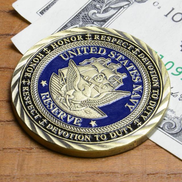 米軍 コイン チャレンジコイン 米海軍省 紋章 GOATLOCKER 記念メダル