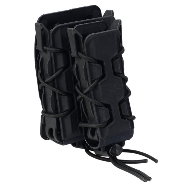 HSGI ライフル&amp;拳銃用マグポーチ TACO V2 ダブルデッカー M4/AK/7.62mm/9mm/45口径 ポリマー 16DD01 [ ブラック ][16dd01bk]_3